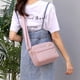 thumbnail image 4 of Bolso de hombro ligero e impermeable, bolso bandolera informal para mujerRosa, 4 of 5