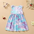 thumbnail image 2 of Uccdo 2T-12T Girls Casual Summer Dresses Cute Printed Beach Wear Boho Dress Sleeveless Sundress, 2 of 8