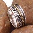 thumbnail image 2 of JewelsTrezoro Sterling Silver 925 Spinner Ring Meditation Ring Men Women Handmade Ring All Sizes Gift Item Jewelry TSR17A (US-8.5), 2 of 5