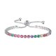 thumbnail image 2 of Pulseras para mujer, regalos para mujer, pulsera iónica de 3 mm con circonitas redondas y diamantes, pulsera de cristal, pulsera iónica., 2 of 5