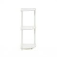 thumbnail image 4 of Furinno Turn-N-Tube 3-Tier Corner Display Rack Multipurpose Shelving Unit, White/White, 4 of 5