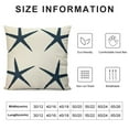 thumbnail image 5 of COMIO  Coastal Theme Home Decorations Throw Pillow Case Marine Organism Blue Starfish Pattern Cushion Covers Pillowcase, 5 of 5