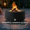 thumbnail image 5 of Sunjoy Smokeless Fire Pit  28 In, Outdoor Portable Wood Burning Fireplace with Removable Ash Pan,  , Black, 5 of 10