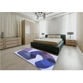 thumbnail image 4 of Ahgly Company Indoor Square Patterned Deep Periwinkle Purple Area Rugs, 6' Square, 4 of 6