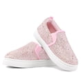 thumbnail image 6 of Bocca Kid's Slip on Sneakers Pink Girls Canvas Walking Shoes Size 1, 6 of 8