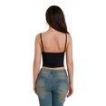 thumbnail image 2 of Gupgi Solid Color Tank Tops for Women Ruched Crop Cami Tops Sleeveless Spaghetti Strap Low Cut Camisole Summer Vest, 2 of 9