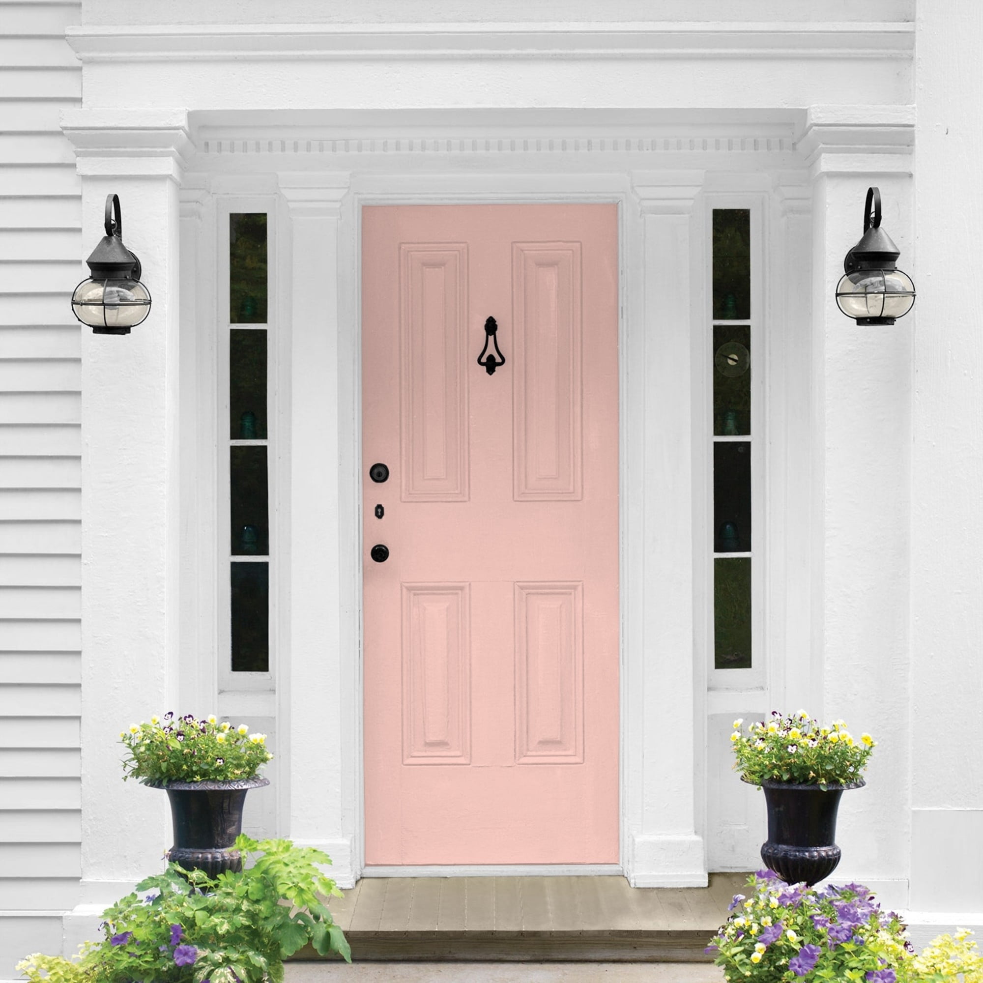 Glidden One Coat Peach Ash / Orange Semi-Gloss Exterior Paint with Primer, 5 Gallon
