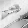 thumbnail image 6 of GRIDMANN 14" x 48" NSF Stainless Steel Kitchen Wall Mount Shelf w/ Backsplash, 6 of 7