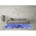 thumbnail image 3 of Ahgly Company Indoor Round Abstract Blue Modern Area Rugs, 6' Round, 3 of 4