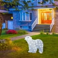 thumbnail image 5 of 11. Inch Chirstmas Lighted Polar Bear Yard Sign Xmas Light Up White Bear Garden Stake Xmas Outdoor Decoration for Pathway Patio Yard Lawn or Indoor Use, 5 of 6
