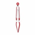 thumbnail image 2 of Steak Tongs, Compact Convenient Durable Food Clamp Safe Rugged  For Turning And Carrying Food For Resturant For Home Kitchen For Baking Tool 9in Red Bracket, 2 of 8