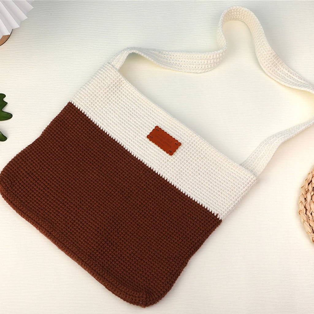 lanema Beginners Crochet Kits DIY Crochet Shoulder Bag Kits Including Crochet Hook