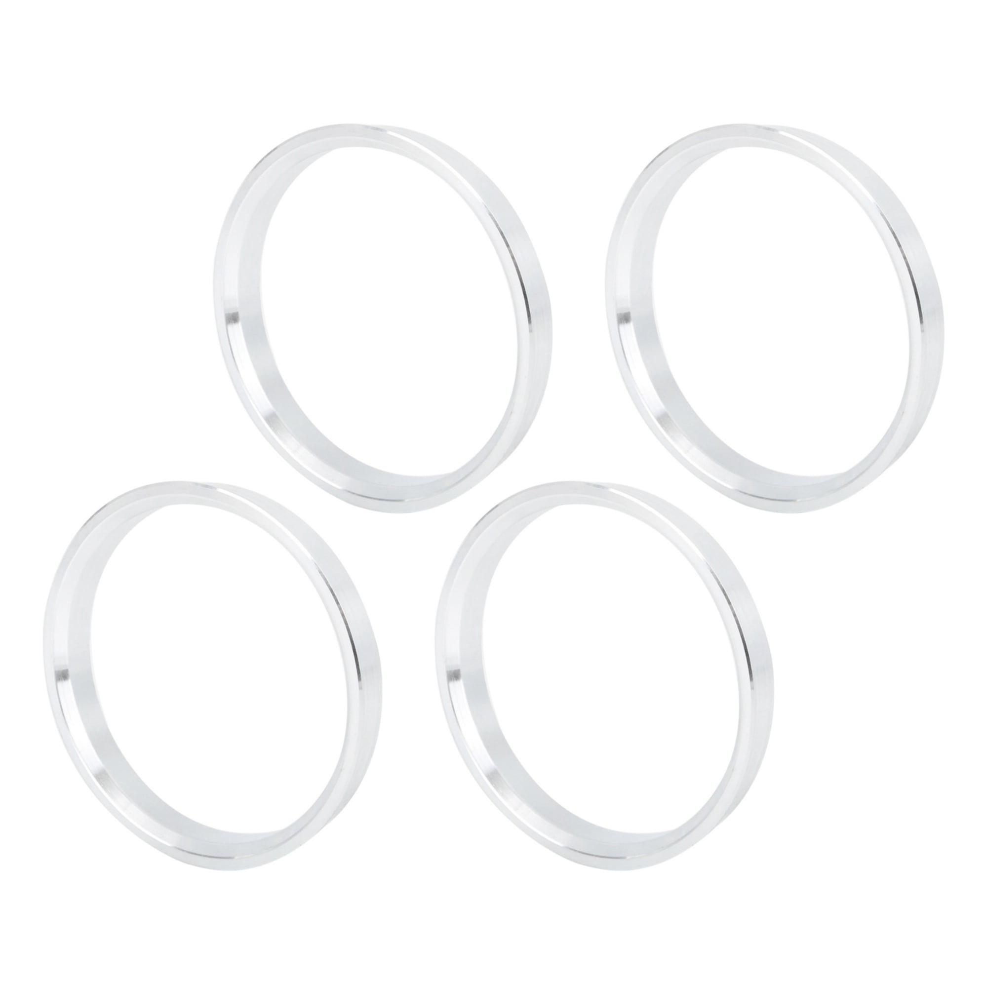 4 Plastic Centric Rings 70.10mm Hub to 74.10mm Wheel/Rim Set