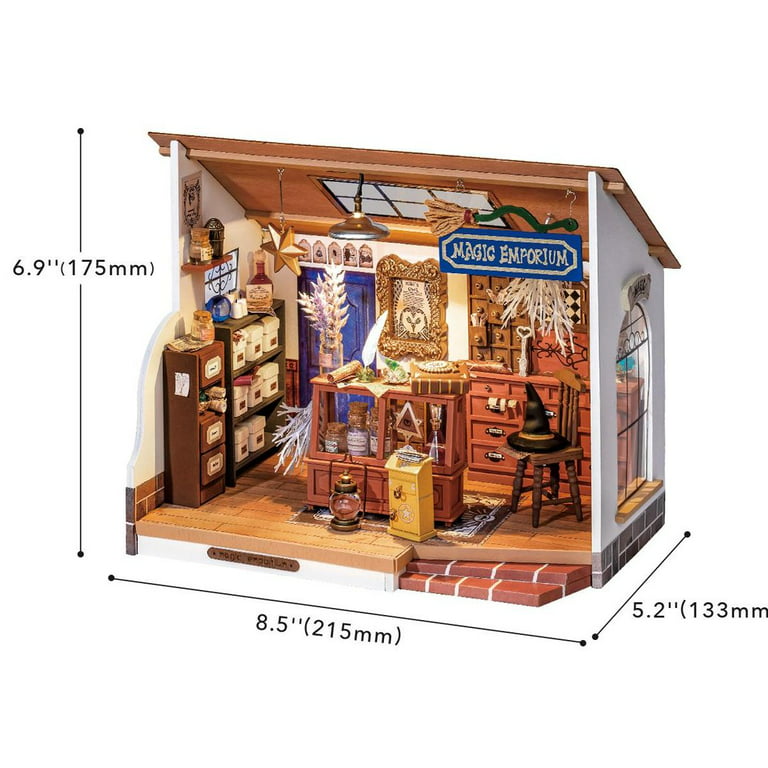 Rolife DIY Miniature Dollhouse Room Kiki's Magic Potion Store Diorama Kit  Crafts Hobbies Birthday Gifts for Boys & Girls