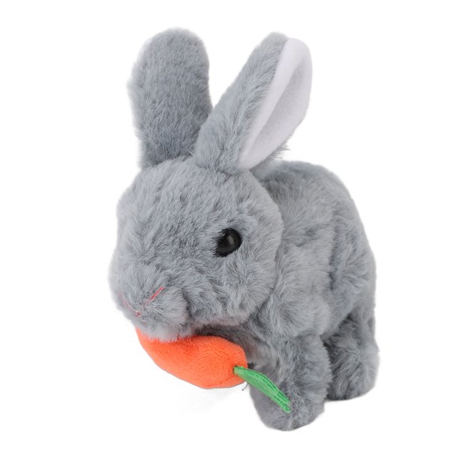 Easter Bunny Toy Plush Interactive Bunny Toy with Lifelike Movements Hopping Twitching Ears for Kids Easter Birthday