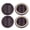 Coffee, variant on 4Pcs Furniture Chair Wheel Stoppers Rubber Bed Frame Stopper Nonslip Fixed Chair Foot Pad Furniture Caster Cups