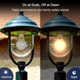 thumbnail image 2 of Jaspertronics Dusk to Dawn Outdoor Sensor A19 LED Edison Bulb 9W 800LM Vintage Filament E26 Base Auto On/Off Photocell 2700K Daylight 2 Unit per pack, 2 of 8
