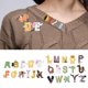 thumbnail image 4 of Herramienta de costura Ropa Chaquetas Ropa vintage Apliques hippies Plancha estética 27 piezas letras A-Z, 4 of 9
