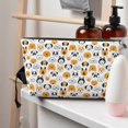 thumbnail image 5 of Picia Dog Faces Printed Leather Travel Toiletry Bag,Cosmetic Organizer, Makeup Travel Bag, Durable Travel Pouch, Compact Toiletry Bag, Travel Accessories, 5 of 6