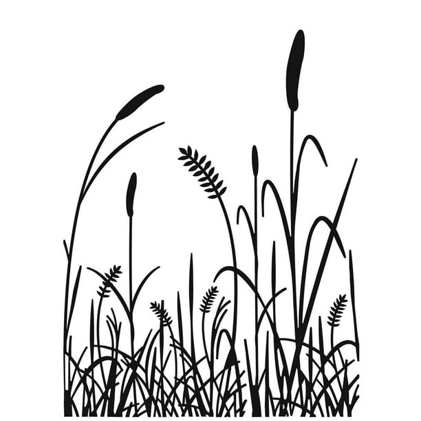 Embossing Folder 4.25X5.75-Grass Silhouette 