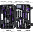 thumbnail image 2 of AINUO 148-Piece Automotive and Household Tool Set, Purple General Purpose Repair Socket Tool Kit, Heavy Duty Hand Tools for Car Maintenance, DIY Projects and Home Repairs, 2 of 15