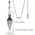 thumbnail image 4 of Pendentif de Guérison Hexagonal en Cristal Aquamarine, 4 of 5