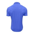 thumbnail image 6 of Mens Classic Short Sleeve Polo Shirts Cotton Blend with Front Pocket,Business Casual Golf Tops for Work Royal Blue L, 6 of 6