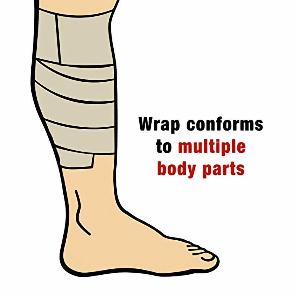 ACE Self-Adhering Elastic Bandage, 4 Inches (Pack of 12)