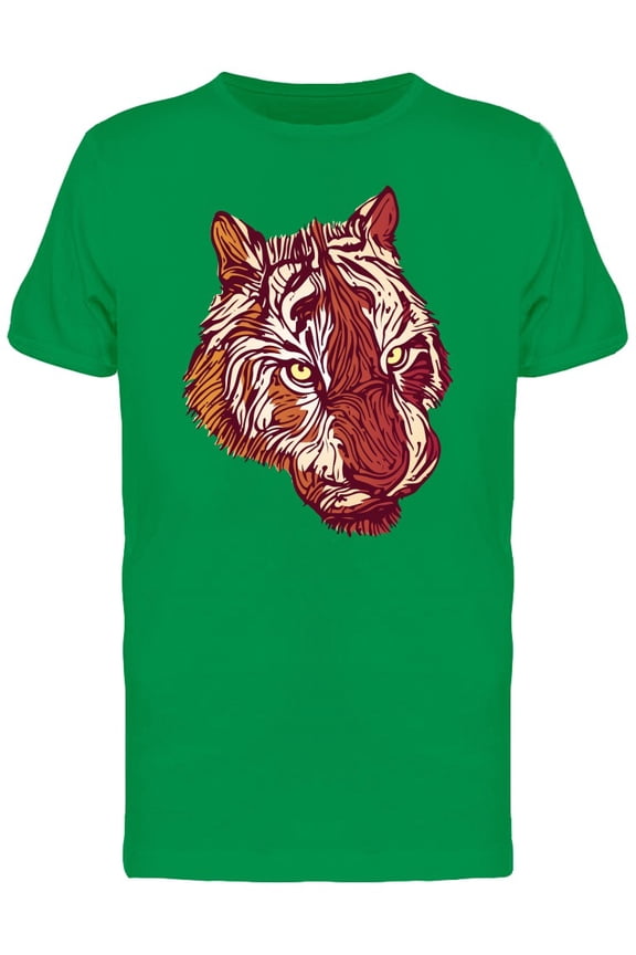 Menacing Tiger With Cool Fur Tee Men's -Image by Shutterstock