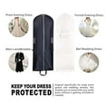 thumbnail image 3 of Rovga Garment Bag Long Wedding Dresses Cover Protector Bags Foldable Portability Closet Storage Travel Garment Bag A, 3 of 6