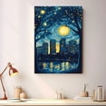 thumbnail image 2 of Springfields Travel Canvas Art Print, Virginia Wall Canvas Starry Night, Springfields Canvas Painting decorVirginia Travel Picture -97AZ1295, 2 of 2