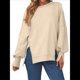 thumbnail image 3 of Sudaderas de Gran Tamaño para Mujer, Sudaderas con Capucha, Camisetas de Cuello Redondo, Conjuntos de Otoño, Ropa de Invierno Y2K para Adolescentes Albaricoque L, 3 of 7