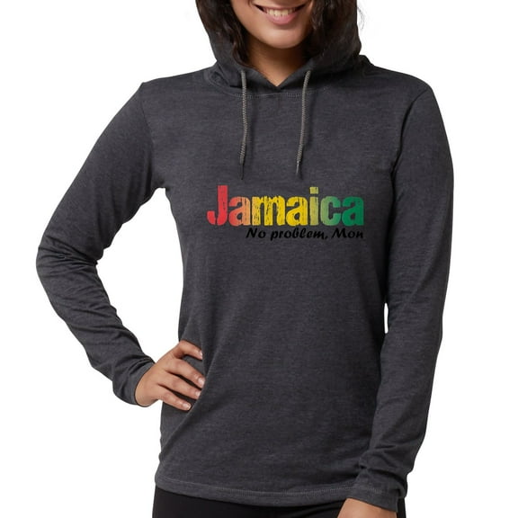 CafePress - Jamaica No Problem Tri Long Sleeve T Shirt - Womens Hooded Shirt