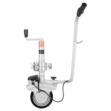 VEVOR Electric Trailer Dolly, 5500 lbs Towing Capacity, 380W 12V Motorized Jockey Wheel with 23 ft/min Moving Speed, 12.2-24.8 in Adjustable Clamp Height & 8 in Rubber Tire, For Moving Caravan Boat