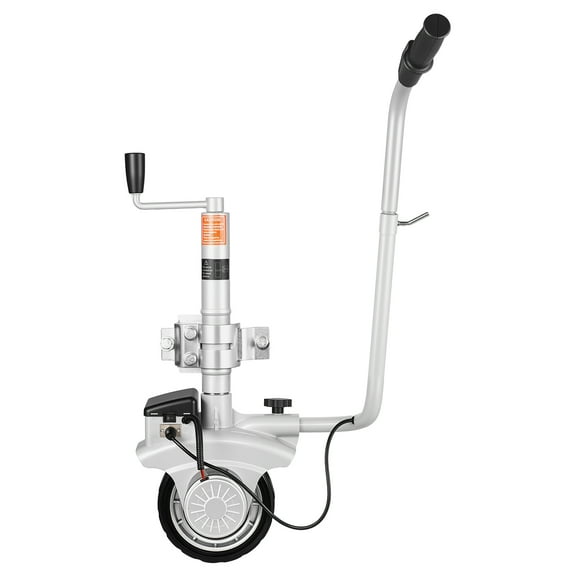 VEVOR Electric Trailer Dolly, 5500 lbs Towing Capacity, 380W 12V Motorized Jockey Wheel with 23 ft/min Moving Speed, 12.2-24.8 in Adjustable Clamp Height & 8 in Rubber Tire, For Moving Caravan Boat