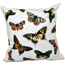 Simply Daisy 16" x 16" Butterflies Animal Outdoor Pillow