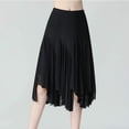 thumbnail image 3 of Women's Ballroom Dancing 360 Degree Long Swing Latin Salsa Rumba Flamenco Dance Skirts for Practice, 3 of 6