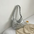thumbnail image 4 of Autumn Winter Commute Bag Lattice Pattern Quilted Underarm Bags Fashion for Work, 4 of 10