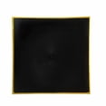 thumbnail image 3 of Balsa Circle 10 Concave Black 10" Square Disposable Salad Dinner Plastic Plates Gold Trim Party Events Decorations, 3 of 8