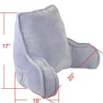 thumbnail image 4 of Home Soft Things DO-IT-YOURSELF Super Soft Bedrest Pillow w/ Arms - 20x18x17" - Lilac Grey, 4 of 11