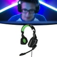 thumbnail image 4 of Game Over Ear Headphones, Clear Sound 3.5mm Gaming Headset Black Green RGB Effect  For Switch For, 4 of 8