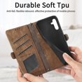 thumbnail image 5 of For Samsung Galaxy A23 5g Geometric Zipper Wallet Side Buckle Leather Phone Case(pink), 5 of 5