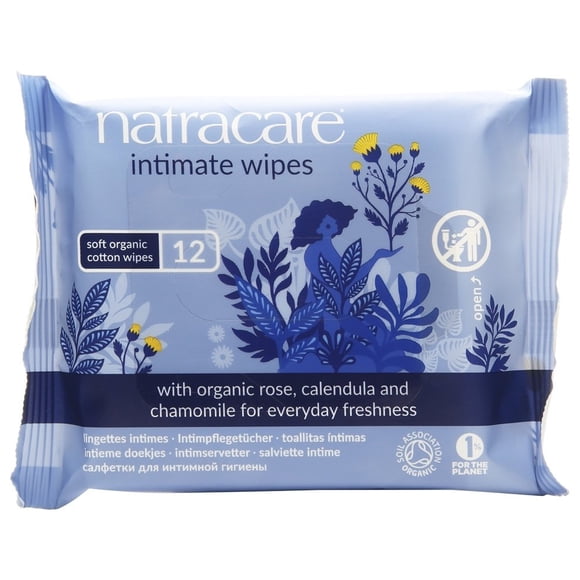 Natracare - Soft Organic Cotton Intimate Wipes - 12 Wipe(s)