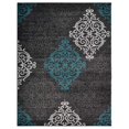 thumbnail image 7 of Rugsotic Carpets Machine Woven Heatset, Contemporary Polypropylene Area Rug, Silver,Blue, 5'x8', 7 of 7