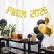thumbnail image 5 of Banderín de graduación GREABRY Prom 2026, felicitaciones, grado, dorado, purpurina, 5 of 7