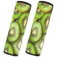 thumbnail image 2 of WOBOGO Kiwi Fruit Pattern Seat Belt Cover 2 Piece Soft Comfort Driving Shoulder Pad Suitable for All Cars and Backpacks, 2 of 8
