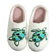 thumbnail image 3 of WOYY Women's Winter Slippers Turtle Embroidery Warm Slippers Cute Comfort House Shoes, 3 of 8