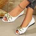 thumbnail image 5 of Women’s Casual Faux Leather Peep-Toe Slingback Flats,Soft Cushioned Insole Loafers,Elastic Slingback Strap,Durable Stitching,Indoor Outdoor Daily Wear,Fashionable Comfortable Summer Shoes White, 5 of 9