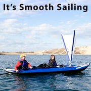 Sea Eagle 420X Explorer Inflatable Kayak- Fishing, Touring, Camping, Exploring & White Watering QuikSail Package