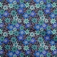 thumbnail image 1 of oneOone Tissu Popeline de Coton Bleu Floral Rétro Matériel de Robe Tissu Imprimé Tissu au Mètre 56 Pouces de Large, 1 of 5